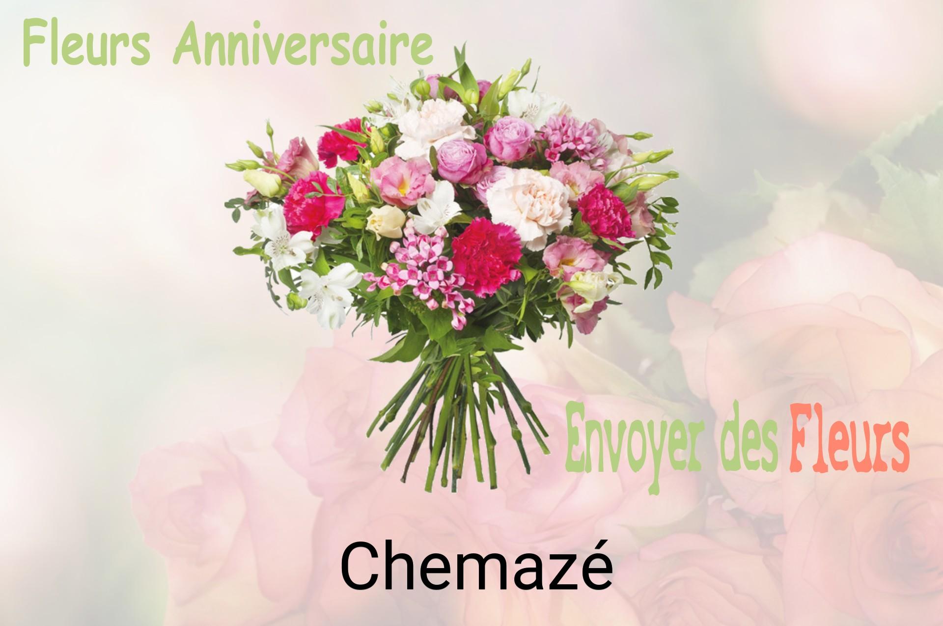 Bouquet de fleurs d’anniversaire livré à Chemazé