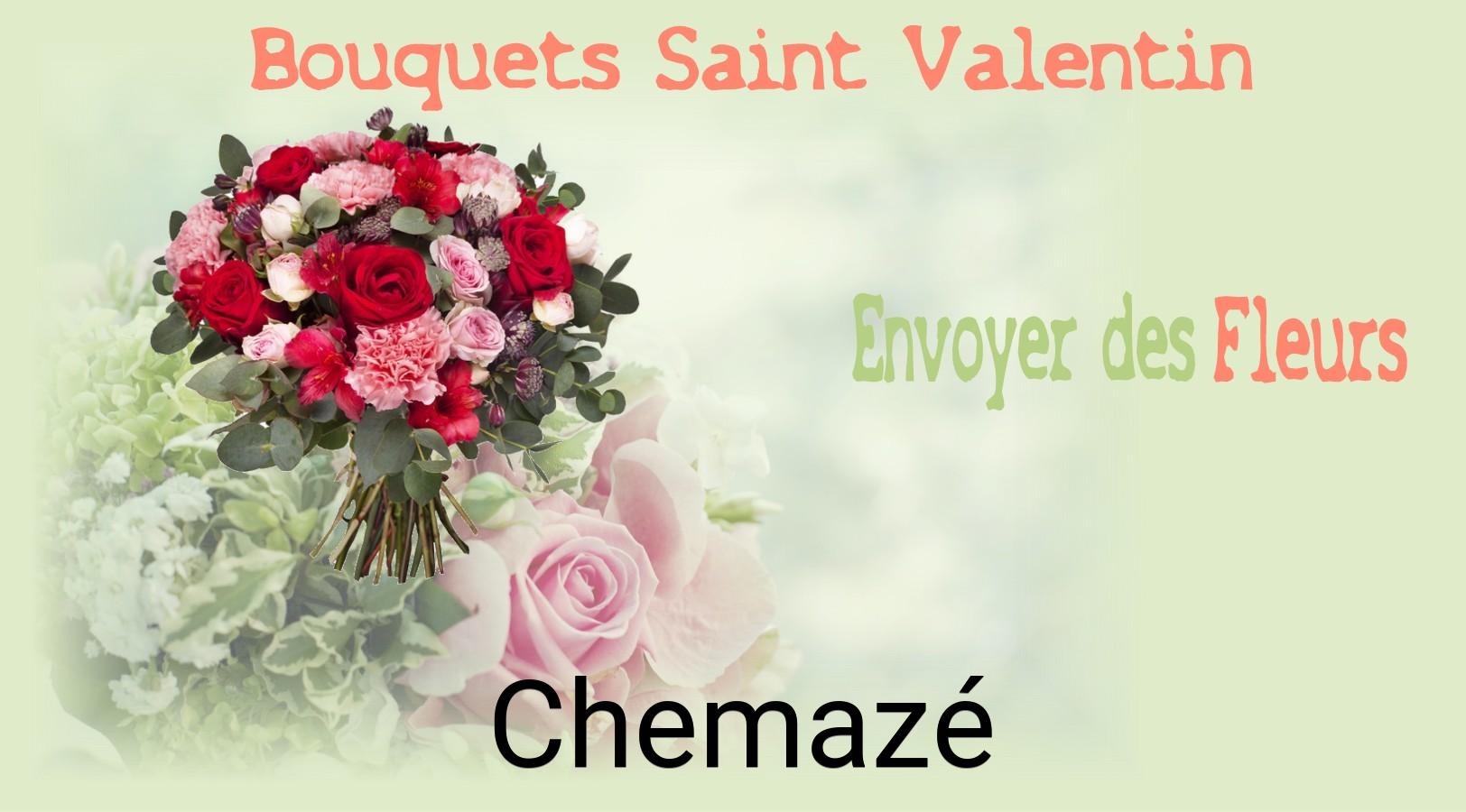Roses de Saint-Valentin livrées à Chemazé